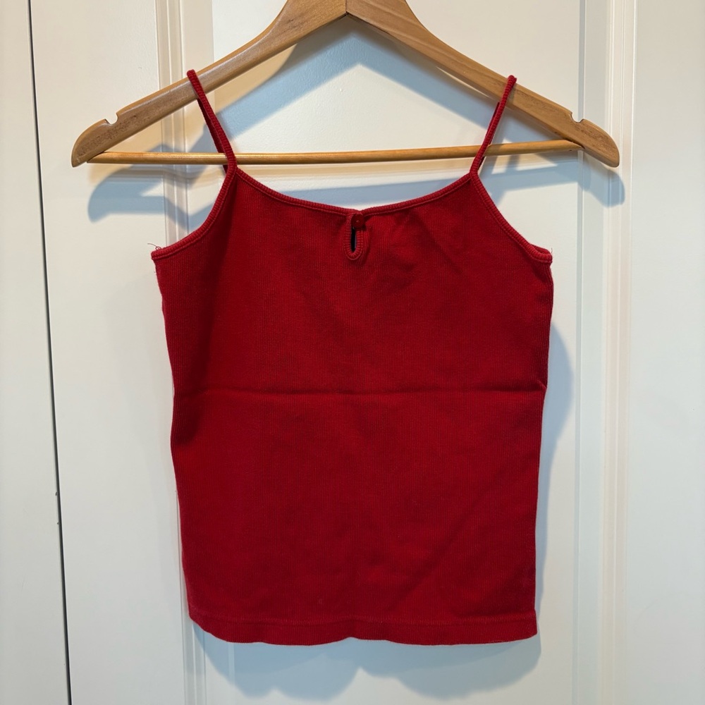 Vintage Y2K Spaghetti Strap Ribbed Tank Top